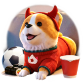 Red Devil Corgi gift