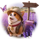 Travel with Corgi TikTok gift