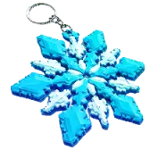 Snowflake Keychain