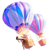 Shiny Air Balloon TikTok gift