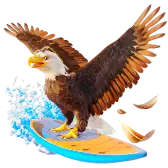Surfing Eagle