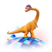 Disco Dinosaur TikTok gift