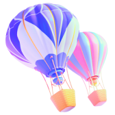 Shiny air balloon gift