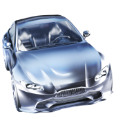 Silver Sports Car gift
