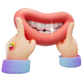 Fake smile image