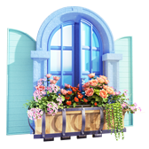 Window basket gift